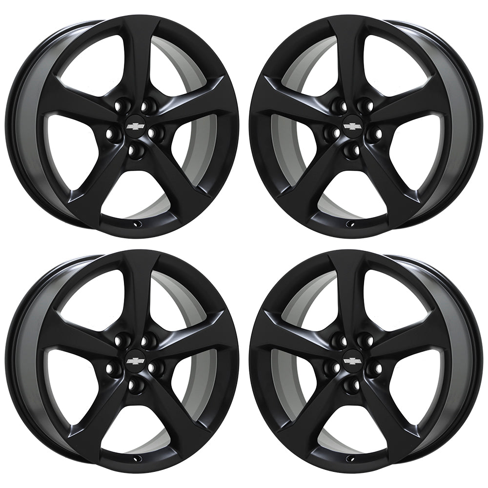 20" Chevrolet Camaro Satin Black Wheels Rims Factory OEM Set 5578 5583